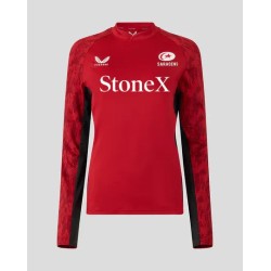 WOMEN'S 25/26 TRAINING DRILL TOP - RHYMTHIC RED