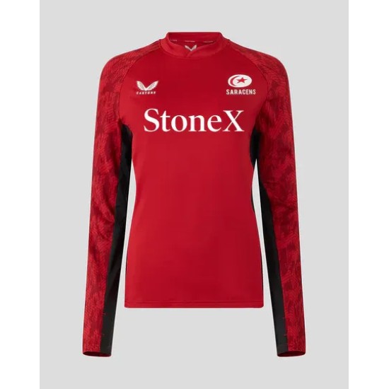 WOMEN'S 25/26 TRAINING DRILL TOP - RHYMTHIC RED WOMEN'S 25/26 TRAINING DRILL TOP - RHYMTHIC RED