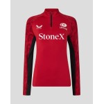 WOMEN'S 25/26 TRAINING 1/4 ZIP - RHYMTHIC RED WOMEN'S 25/26 TRAINING 1/4 ZIP - RHYMTHIC RED