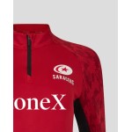 WOMEN'S 25/26 TRAINING 1/4 ZIP - RHYMTHIC RED WOMEN'S 25/26 TRAINING 1/4 ZIP - RHYMTHIC RED