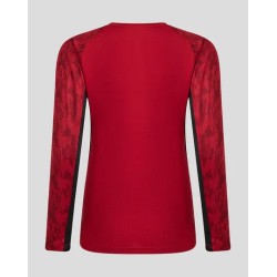 WOMEN'S 25/26 TRAINING LONG SLEEVE TEE - RHYTHMIC RED WOMEN'S 25/26 TRAINING LONG SLEEVE TEE - RHYTHMIC RED