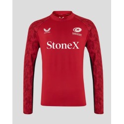 MEN'S 25/26 TRAINING DRILL TOP - RHYTMIC RED