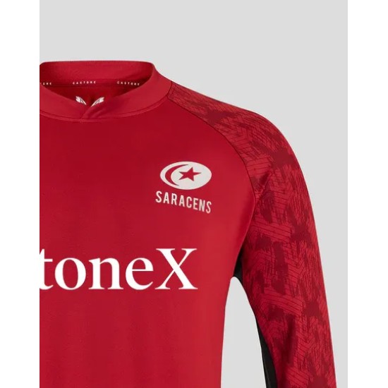 MEN'S 25/26 TRAINING DRILL TOP - RHYTMIC RED MEN'S 25/26 TRAINING DRILL TOP - RHYTMIC RED