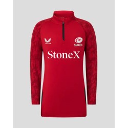 Junior 25/26 Training 1/4 Zip Top - Rhythmic Red