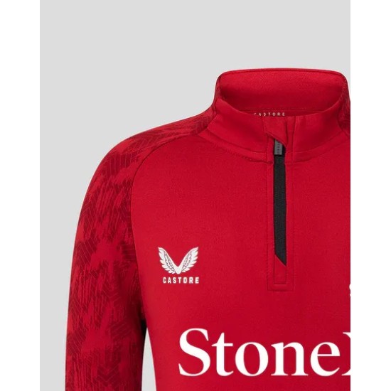 Junior 25/26 Training 1/4 Zip Top - Rhythmic Red Junior 25/26 Training 1/4 Zip Top - Rhythmic Red