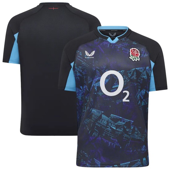 England Rugby Alternate Replica Jersey 2025/26 - Black - Mens England Rugby Alternate Replica Jersey 2025/26 - Black - Mens