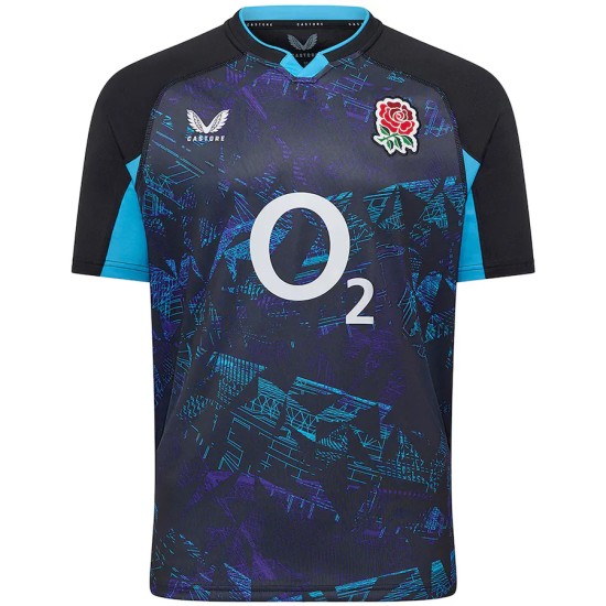 England Rugby Alternate Replica Jersey 2025/26 - Black - Mens England Rugby Alternate Replica Jersey 2025/26 - Black - Mens