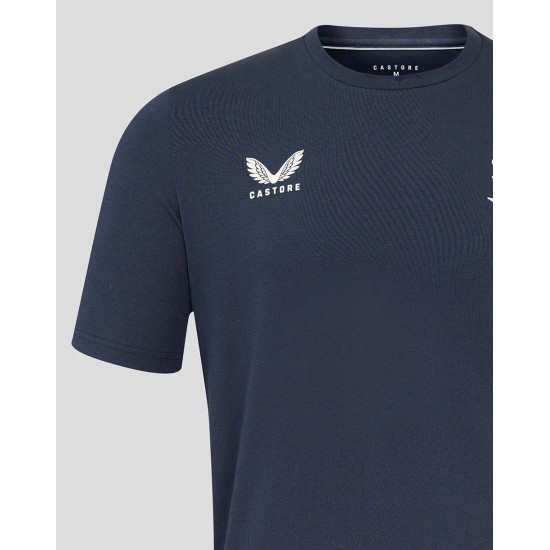 Men's England Rugby 25/26 Travel Short Sleeve Tee - Inkwell Men's England Rugby 25/26 Travel Short Sleeve Tee - Inkwell