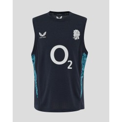Men’s England Rugby 25/26 Performance Sleeveless T-Shirt – Inkwell