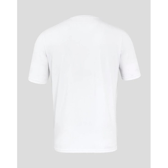 Men's England Rugby 25/26 Travel Short Sleeve Tee - Brilliant White Men's England Rugby 25/26 Travel Short Sleeve Tee - Brilliant White