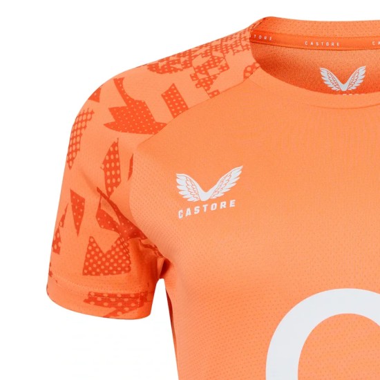 England Rugby Red Roses Performance Short Sleeve T-Shirt - Melon England Rugby Red Roses Performance Short Sleeve T-Shirt - Melon