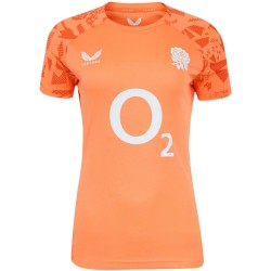 England Rugby Red Roses Performance Short Sleeve T-Shirt - Melon England Rugby Red Roses Performance Short Sleeve T-Shirt - Melon