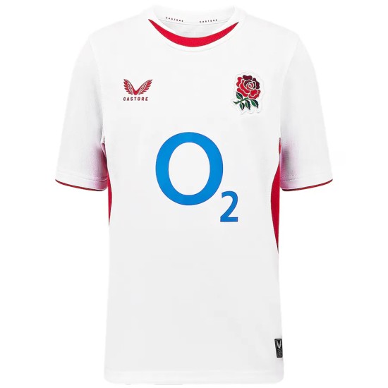England Rugby Red Roses Home Replica Jersey 2025/26 - Junior England Rugby Red Roses Home Replica Jersey 2025/26 - Junior