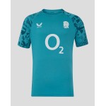 Men’s England Rugby 25/26 Performance Short Sleeve T Shirt – Storm Blue Men’s England Rugby 25/26 Performance Short Sleeve T Shirt – Storm Blue