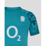 Men’s England Rugby 25/26 Performance Short Sleeve T Shirt – Storm Blue Men’s England Rugby 25/26 Performance Short Sleeve T Shirt – Storm Blue