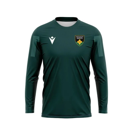 Northampton Saints Rugby 24/25 Training Poly T-Shirt LS Adult Northampton Saints Rugby 24/25 Training Poly T-Shirt LS Adult
