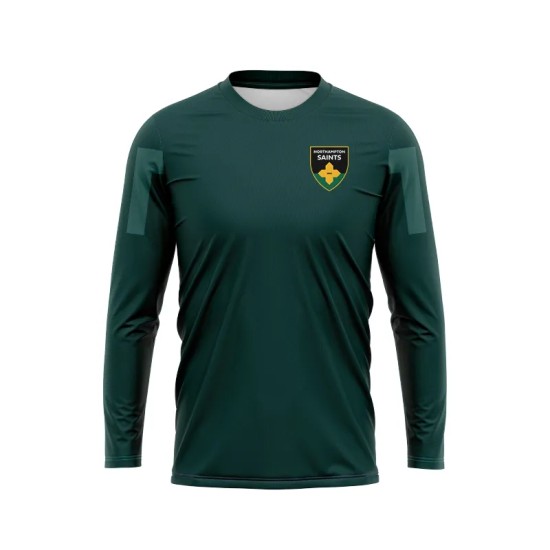 Northampton Saints Rugby 24/25 Training Poly T-Shirt LS Adult Northampton Saints Rugby 24/25 Training Poly T-Shirt LS Adult