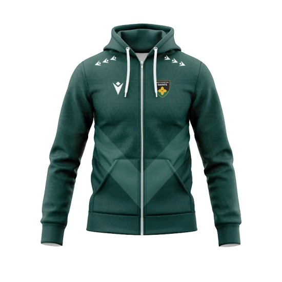 Northampton Saints Rugby 24/25 Hoodie Zip Adults Northampton Saints Rugby 24/25 Hoodie Zip Adults