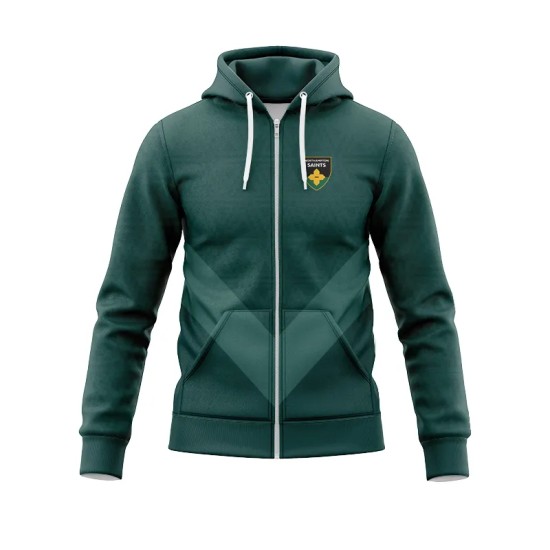 Northampton Saints Rugby 24/25 Hoodie Zip Adults Northampton Saints Rugby 24/25 Hoodie Zip Adults