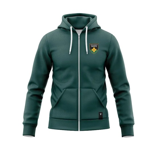 Northampton Saints Rugby 24/25 Cotton Zip Hoodie Mens Northampton Saints Rugby 24/25 Cotton Zip Hoodie Mens