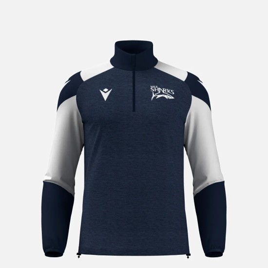 Sale Sharks 2025/26 Junior 1/4 Zip Training Top Sale Sharks 2025/26 Junior 1/4 Zip Training Top
