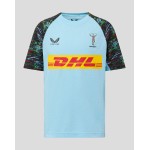 Harlequins Men's 25/26 Training Short Sleeve Tee - Sky Blue Harlequins Men's 25/26 Training Short Sleeve Tee - Sky Blue