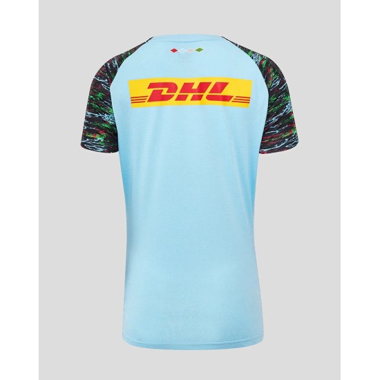 Harlequins Women's 25/26 Training Short Sleeve Tee - Sky Blue Harlequins Women's 25/26 Training Short Sleeve Tee - Sky Blue