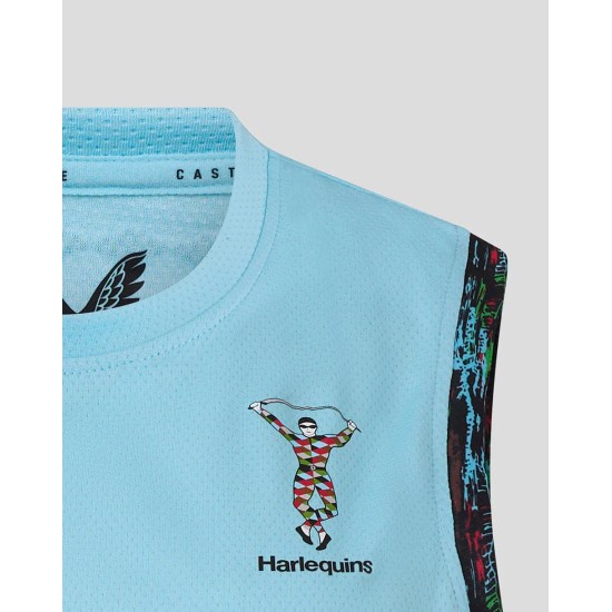 Harlequins Women's 25/26 Training Vest - Sky Blue Harlequins Women's 25/26 Training Vest - Sky Blue