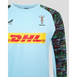 Harlequins Men's 25/26 Training Sweatshirt - Sky Blue Harlequins Men's 25/26 Training Sweatshirt - Sky Blue