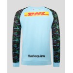 Harlequins Men's 25/26 Training Sweatshirt - Sky Blue Harlequins Men's 25/26 Training Sweatshirt - Sky Blue