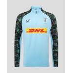 Harlequins Men's 25/26 Training 1/4 Zip - Sky Blue Harlequins Men's 25/26 Training 1/4 Zip - Sky Blue