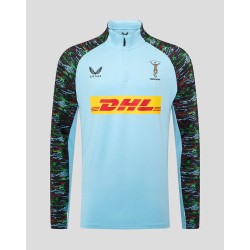 Harlequins Men's 25/26 Training 1/4 Zip - Sky Blue
