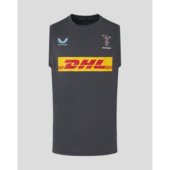 Harlequins Men's 25/26 Training Vest - Ebony Harlequins Men's 25/26 Training Vest - Ebony