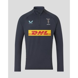 Harlequins Men's 25/26 Training 1/4 Zip - Ebony