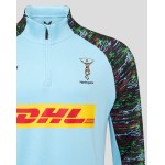 Harlequins Men's 25/26 Training 1/4 Zip - Sky Blue Harlequins Men's 25/26 Training 1/4 Zip - Sky Blue