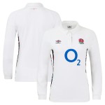 England Rugby Home Classic Long Sleeve Jersey 2024/25 - White - Womens England Rugby Home Classic Long Sleeve Jersey 2024/25 - White - Womens