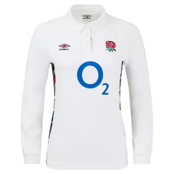 England Rugby Home Classic Long Sleeve Jersey 2024/25 - White - Womens England Rugby Home Classic Long Sleeve Jersey 2024/25 - White - Womens