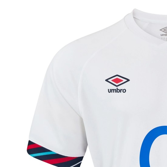 England Rugby Home Replica Jersey 2024/25 - White - Mens England Rugby Home Replica Jersey 2024/25 - White - Mens