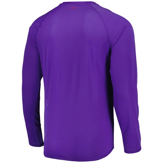 England Rugby Relaxed Long Sleeve Training Jersey - Purple - Mens England Rugby Relaxed Long Sleeve Training Jersey - Purple - Mens
