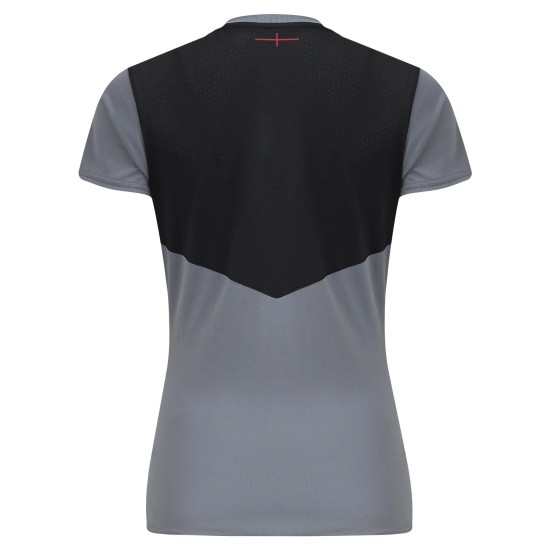 England Rugby Gym Training T-Shirt - Gray - Womens England Rugby Gym Training T-Shirt - Gray - Womens