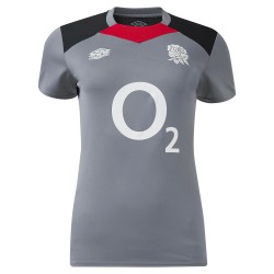 England Rugby Gym Training T-Shirt - Gray - Womens England Rugby Gym Training T-Shirt - Gray - Womens