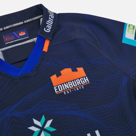 Edinburgh Rugby 2024/25 body fit home match shirt-men's Edinburgh Rugby 2024/25 body fit home match shirt-men's