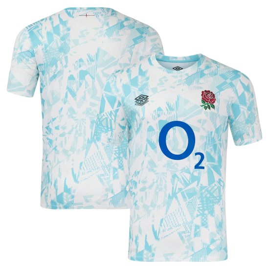 England Rugby Warm Up Jersey - Blue Topaz - Mens England Rugby Warm Up Jersey - Blue Topaz - Mens