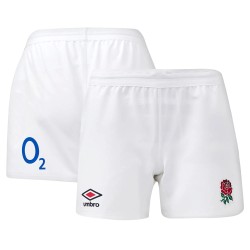 England Rugby Home Replica Shorts 2024/25 - White - Junior