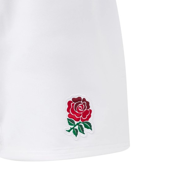 England Rugby Home Replica Shorts 2024/25 - White - Junior England Rugby Home Replica Shorts 2024/25 - White - Junior