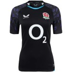 England Rugby Red Roses Alternate Replica Jersey 2025/26 - Black - Womens England Rugby Red Roses Alternate Replica Jersey 2025/26 - Black - Womens