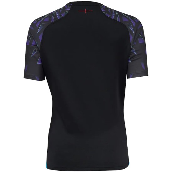 England Rugby Red Roses Alternate Replica Jersey 2025/26 - Black - Womens England Rugby Red Roses Alternate Replica Jersey 2025/26 - Black - Womens