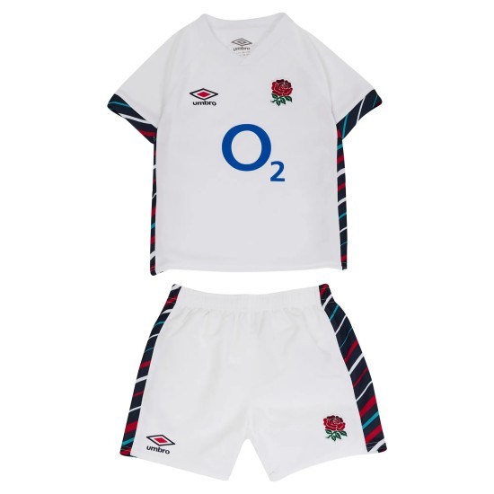 England Rugby Home Replica Kit 2024/25 - White - Children England Rugby Home Replica Kit 2024/25 - White - Children