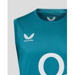 Men’s England Rugby 25/26 Performance Sleeveless T-Shirt – Storm Blue Men’s England Rugby 25/26 Performance Sleeveless T-Shirt – Storm Blue