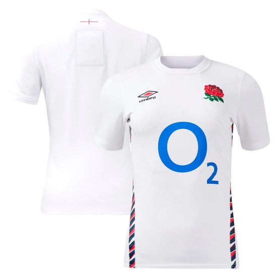 England Rugby Home Replica Jersey 2024/25 - White - Womens England Rugby Home Replica Jersey 2024/25 - White - Womens